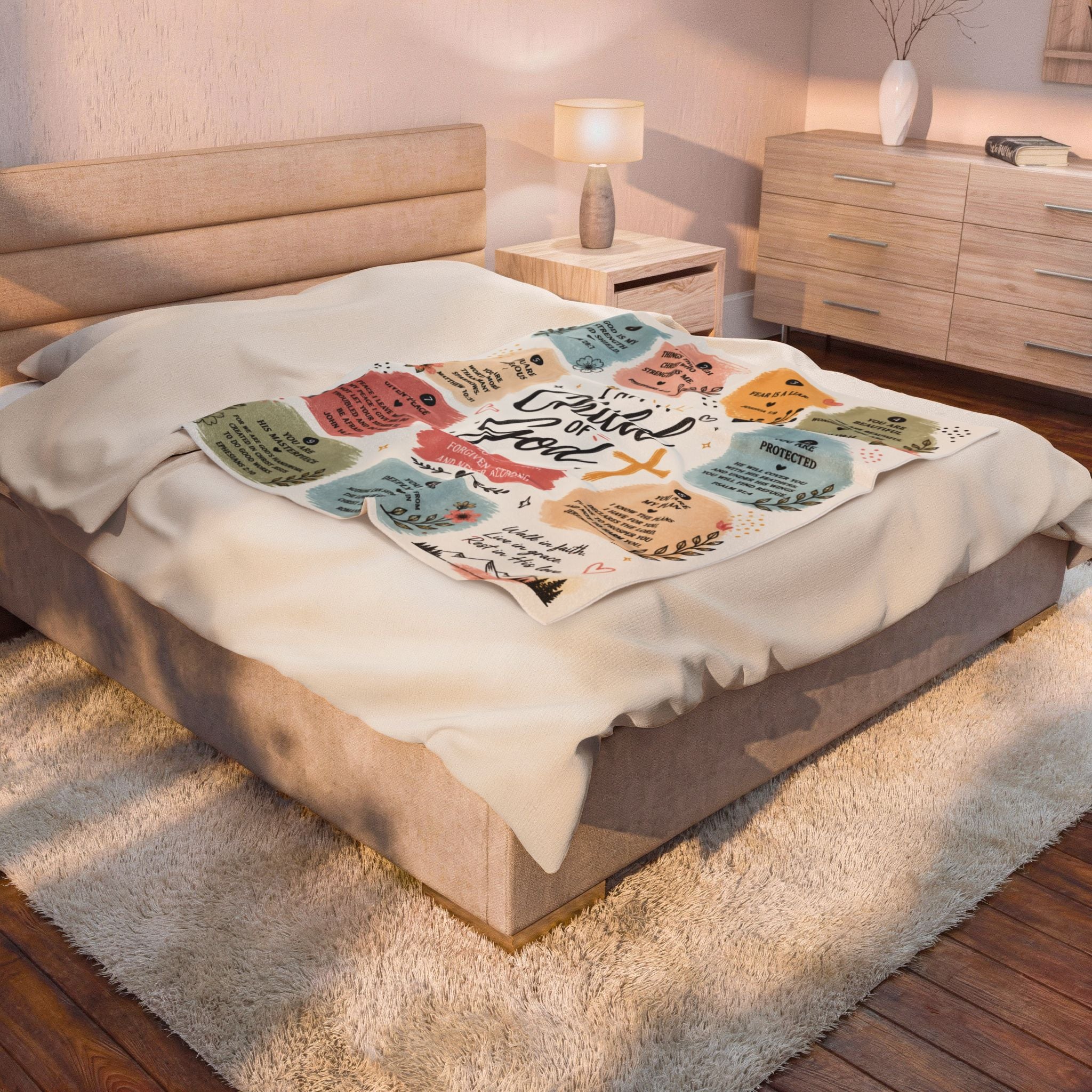 Bible Verses Plush Blanket, Bible Verse Gifts, Religious Gifts