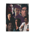 Damon Salvatore Plush Throw Blanket, Vampire Diaries, Damon Blanket