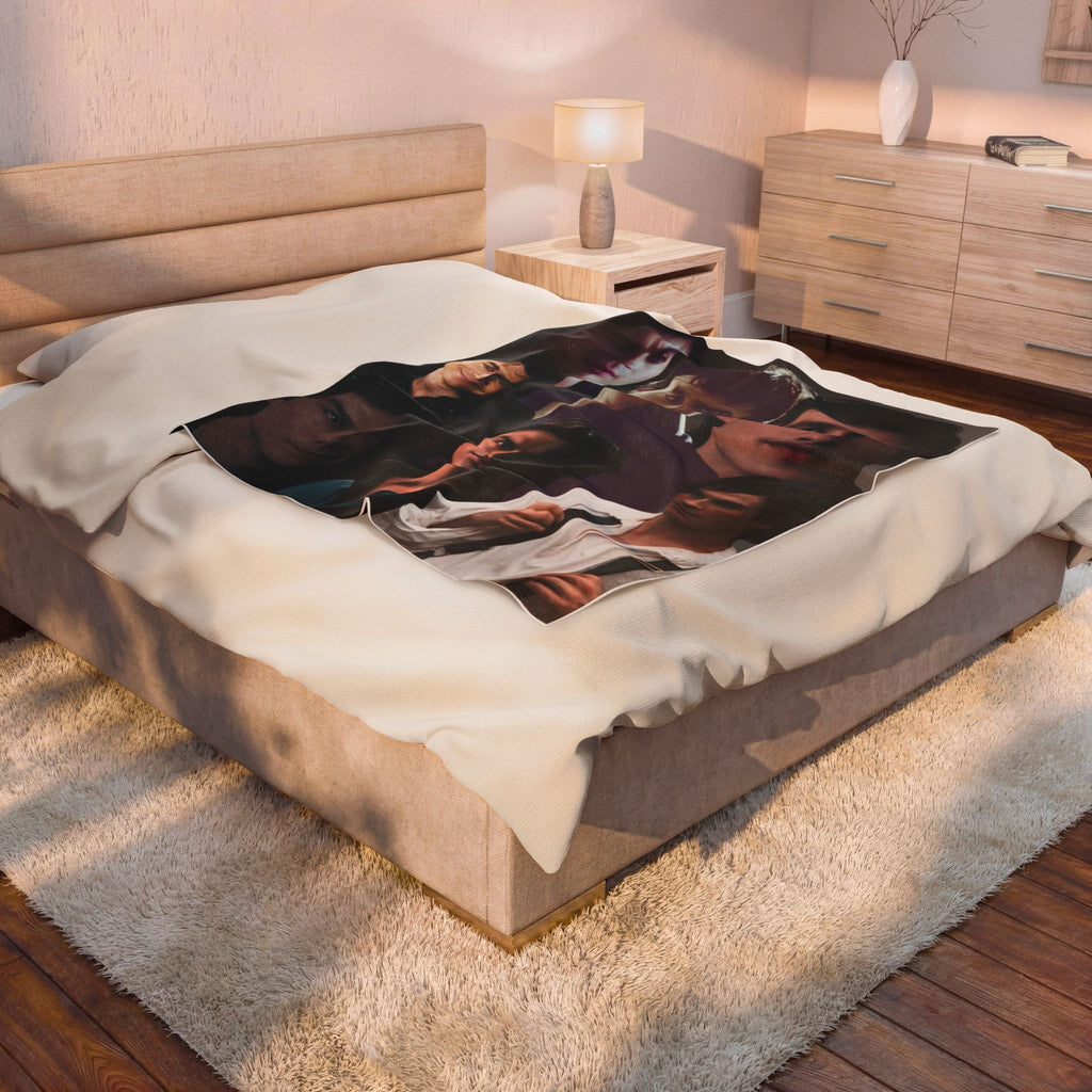Damon Salvatore Plush Throw Blanket, Vampire Diaries, Damon Blanket