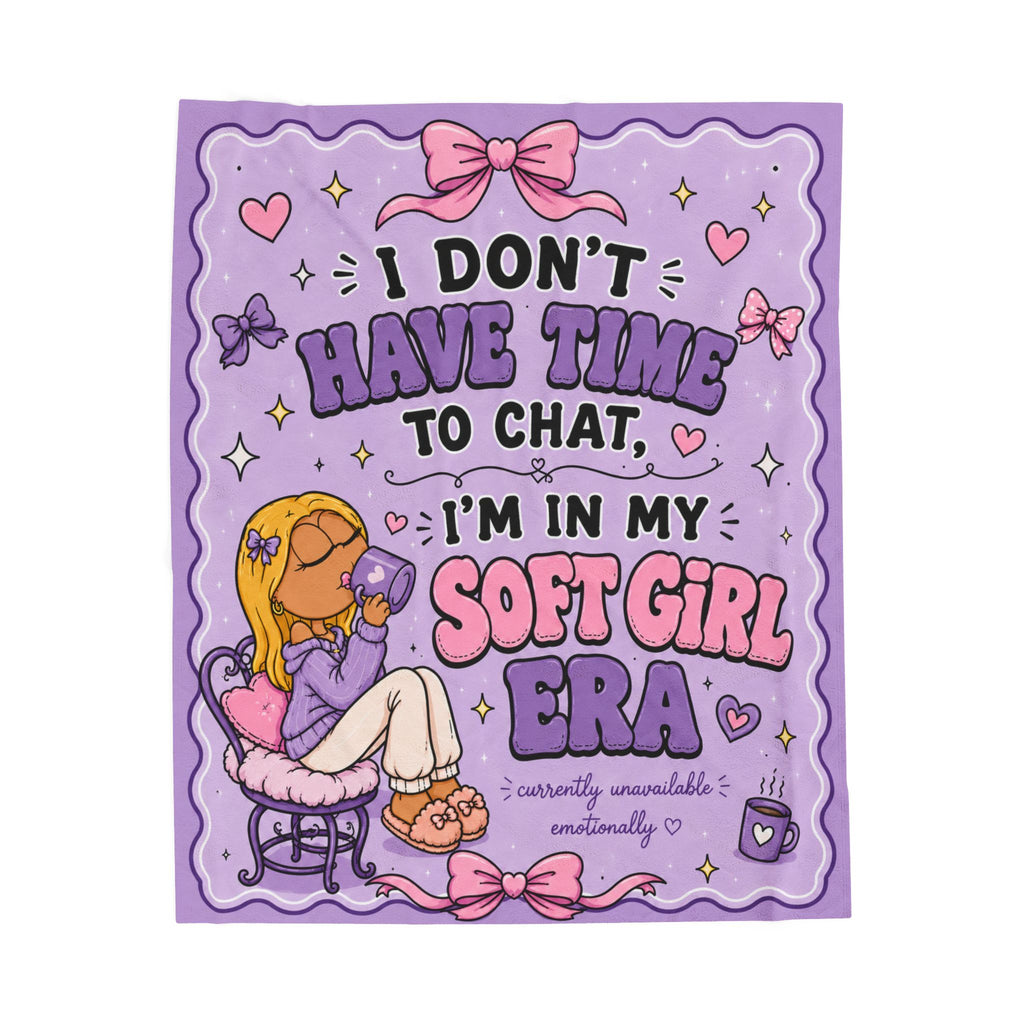 Lizzie McGuire Plush Blanket  | Soft Girl Era purple kawaii aesthetic throw blanket