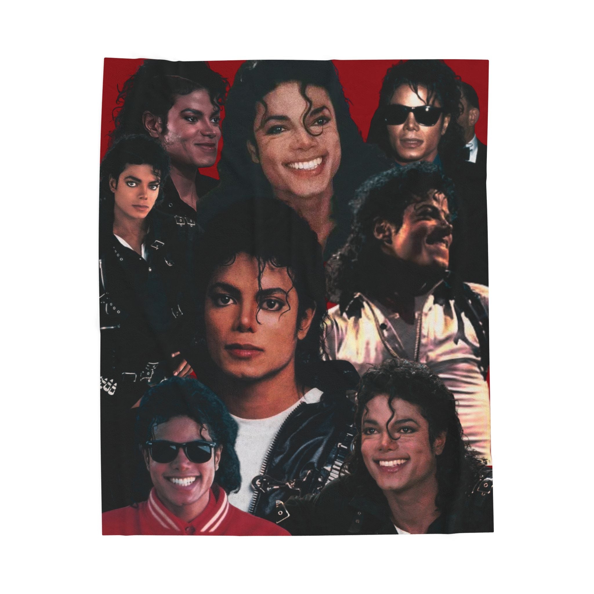 Michael Throw Blanket, MJ Plush Throw Blanket