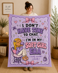 Lizzie McGuire Plush Blanket  | Soft Girl Era purple kawaii aesthetic throw blanket