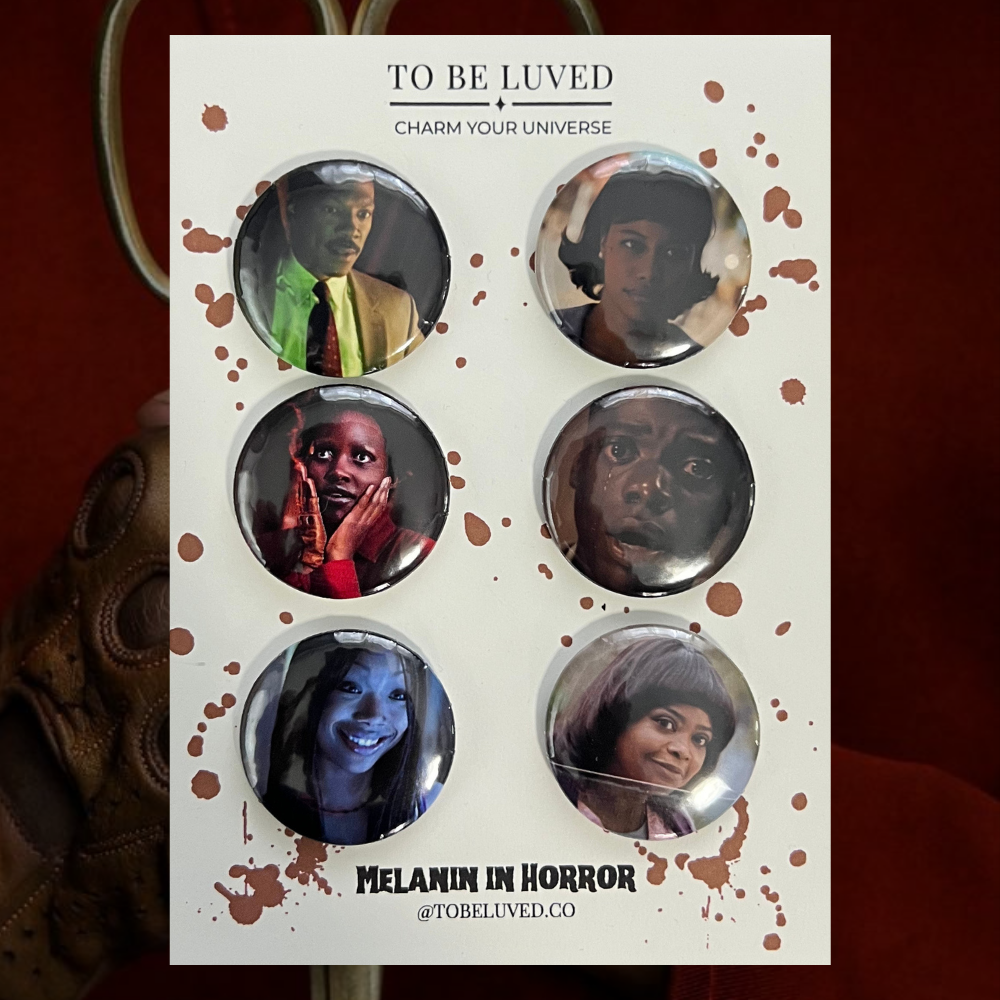 Melanin in Horror - Button Pins